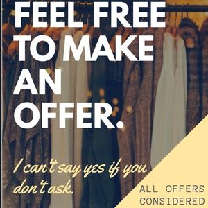 Make an offer! Or Counter-offer